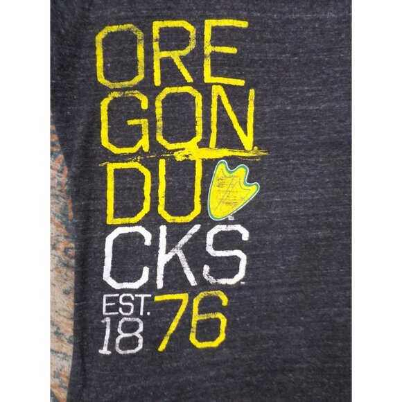 Step Ahead Sportswear Oregon Ducks T Shirt Child/Youth Large Gray - Picture 2 of 4